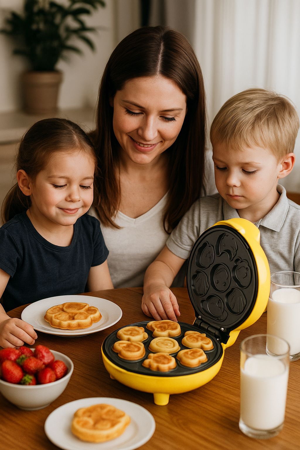 WAFLERA ELECTRICA CON FIGURAS DIVERTIDAS- IDEAL PARA NIÑOS O PARA EMPRENDER